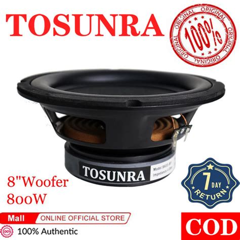 Tosunra Inches Subwoofer Subspeaker Amplifier W Ohms Modified