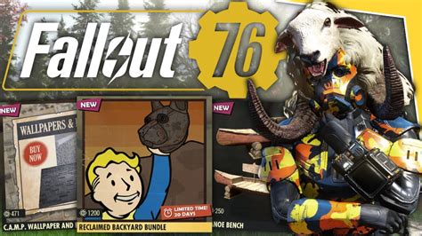 Fallout 76 Atomic Shop Update Reclaimed Backyard Bundle Youtube