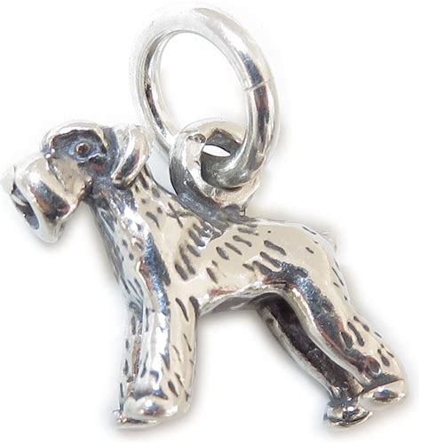 Schnauzer Sterling Silver Dog Charm 925 X 1 Schnauzers Dogs Charms