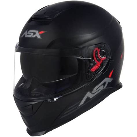 Capacete ASX Eagle SV Solid Preto Fosco Grid Motors