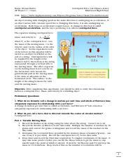 Understanding Centripetal Force In Physics Experiments Course Hero