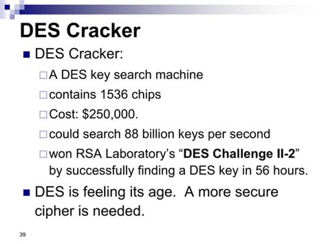 Data Encryption standard in cryptography | PPT