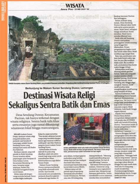 Destinasi Wisata Religi Sekaligus Sentra Batik Dan Emas Jawa Pos