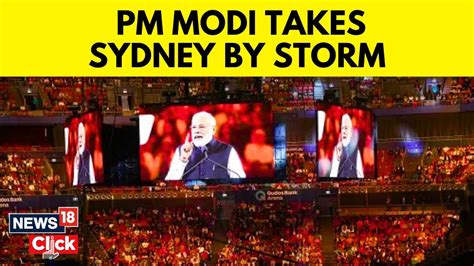 PM Modi At Indian Diaspora Event In Sydney PM Modi In Australia PM