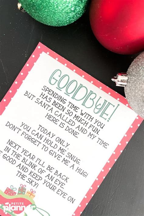 Free Printable Elf On The Shelf Goodbye Letter Makes Elf Easy