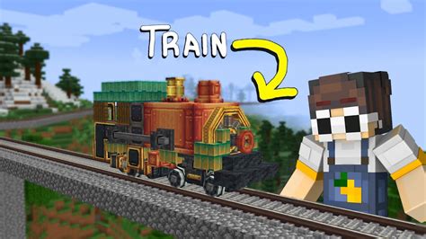 I Made A Working Train In Minecraft Youtube