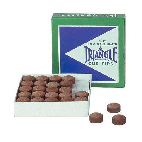 Triangle Cue Tips 13mm Box Of 50 Fci Billiards