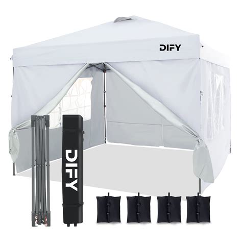 Dify X Durable Ez Pop Up Canopy With Removable Sidewalls