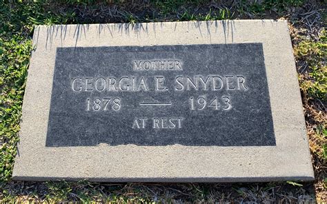 Georgia K Ebner Snyder 1878 1943 Mémorial Find a Grave