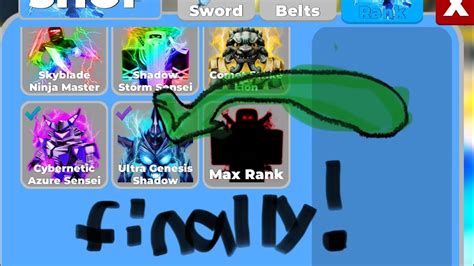 Finally Getting Max Rank In Ninja Legends Ninjalegends YouTube