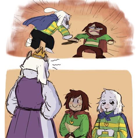 Автор Toriel Chara Asriel Asriel Dreemurr Undertale комикс