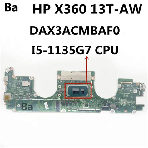 For Hp X T Aw Dax Acmbaf Laptop Motherboard Cpu I G