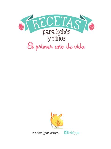 Recetas Para Mi Bebe Pdf Cereales Alimentos