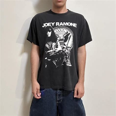 2000s Joey Ramone Graphic T Shirt Size Tagged Depop