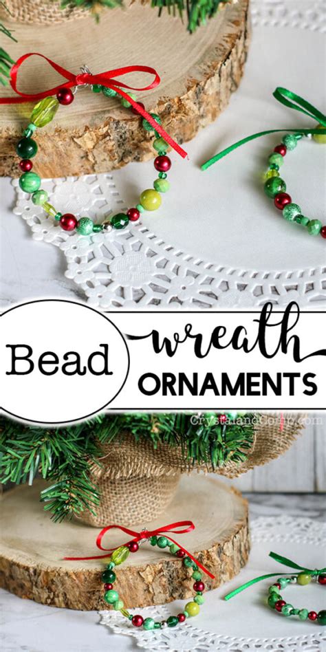 Easy Bead Wreath Ornament