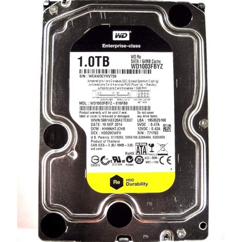 купить жесткий диск 1Tb WD WD1003FBYZ в Краснодаре. Секонд ПК