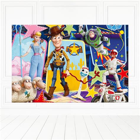 Painel Retangular Tecido Sublimado D Toy Story Frt Felicit