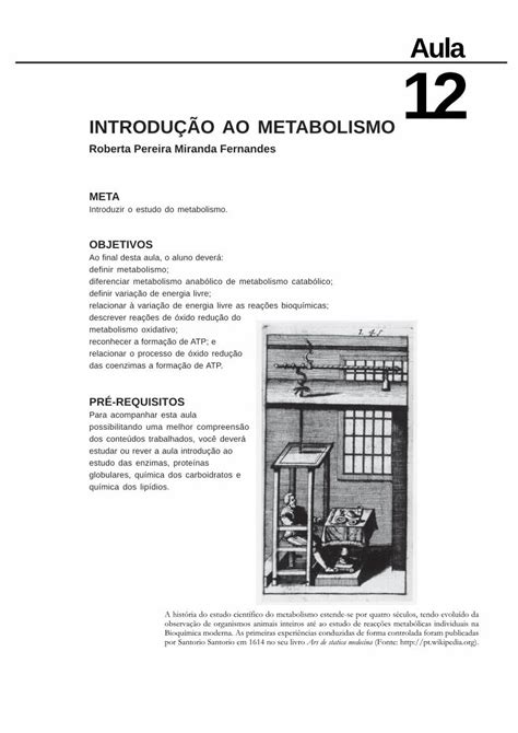 Pdf Introdu O Ao Metabolismo Pdf File Introdu O Ao