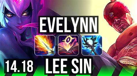 EVELYNN Vs LEE SIN JGL 13 1 5 Rank 5 Eve Legendary 500 Games