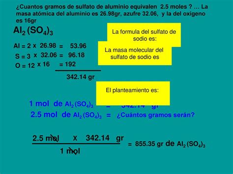 Equivalencias Entre Mol Y Gramos De Un Compuesto Ppt Descargar