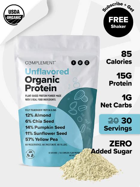 Complement Unflavored Organic Protein Reviews Abillion