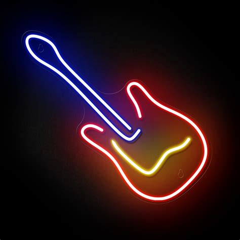 Mini Guitar Neon Sign | Most Affordable Neon Signs