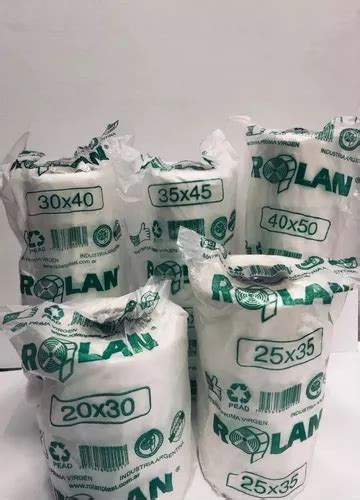 12 Rollos Arranque Polietileno Rolan Alta Densidad X 750 Gr