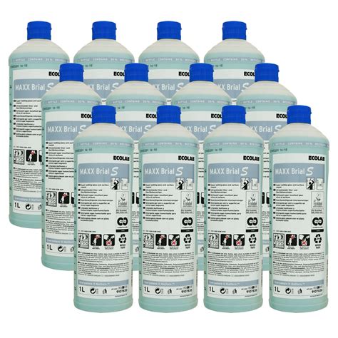 Ecolab MAXX Brial S 12 X 1 Liter Glasreiniger Set