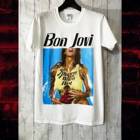 T Shirtsbon Jovi Slippery When Wet S Blackweekend Web Shop