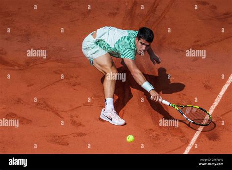 Paris France 9th Juin 2023 Le Joueur De Tennis Espagnol Carlos