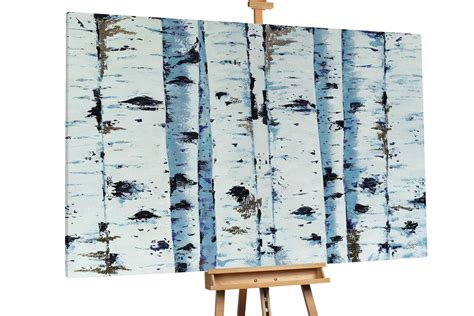 Dipinto A Olio Enchanted Birch Forest Comprare Kunstloft