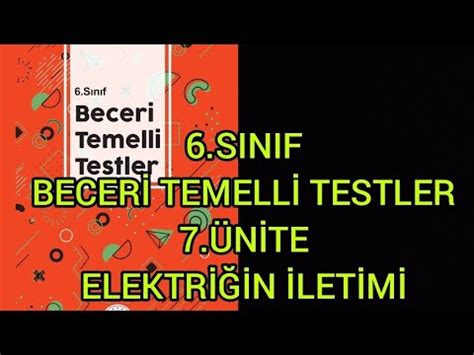 6 Sınıf Fen Bilimleri Dersi Meb Beceri Temelli Testler 7 Ünite