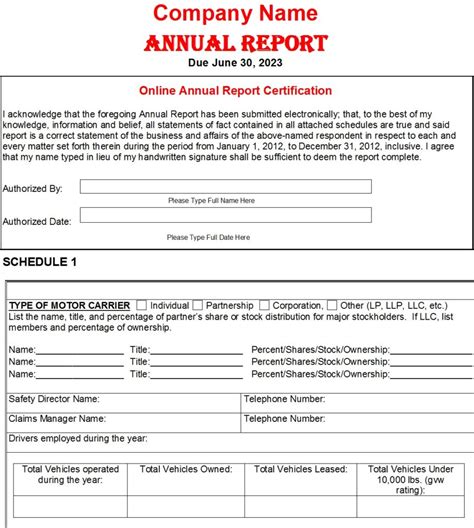 Annual Report Templates Free Report Templates