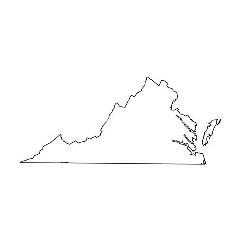 Virginia State Outline Vector at Vectorified.com | Collection of ...