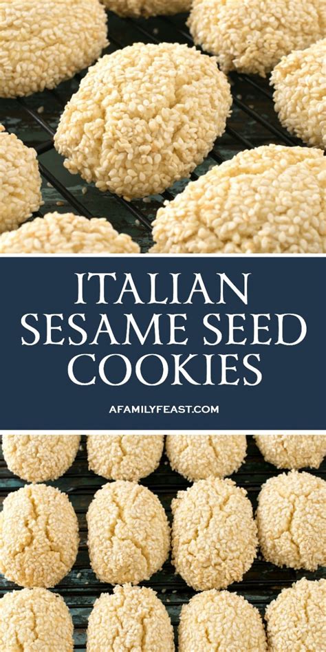 Italian Sesame Seed Cookies - A Family Feast®