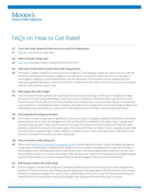 Fillable Online Faqs On How To Get Rated Fax Email Print Pdffiller