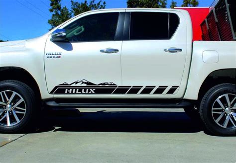 Toyota Hilux Pieces Side Stripes Body Decal Vinyl Graphics Sticker