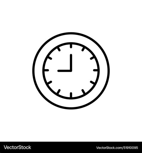 Nine Oclock Icon Ideal For Time Management Apps Vector Image