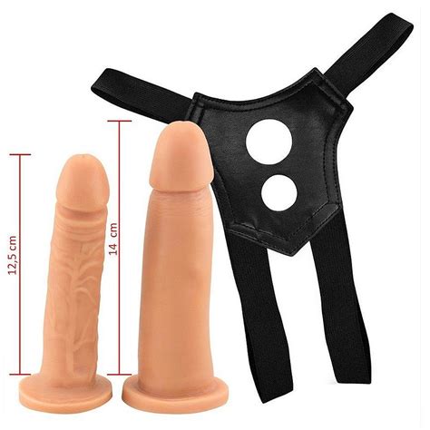 Cinta Peniana Dupla 2 Furos e Pênis Realístico Sexy Fantasy Sex Shop Loja Fetiches