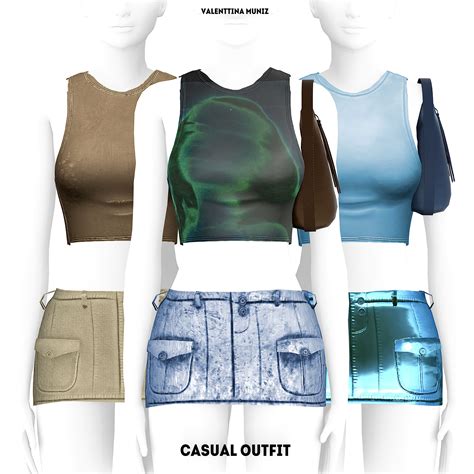 Stylish Casual Outfit The Sims 4 Custom Content