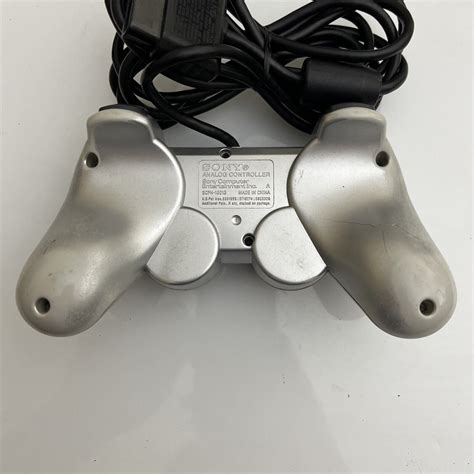 Genuine Sony Playstation Ps2 Dualshock 2 Controller Silver Retro Unit