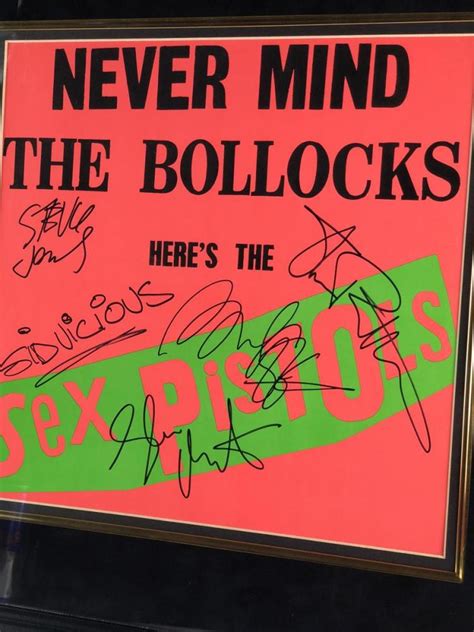 Sold Price Sex Pistols Never Mind The Bollocks Signed Album Invalid