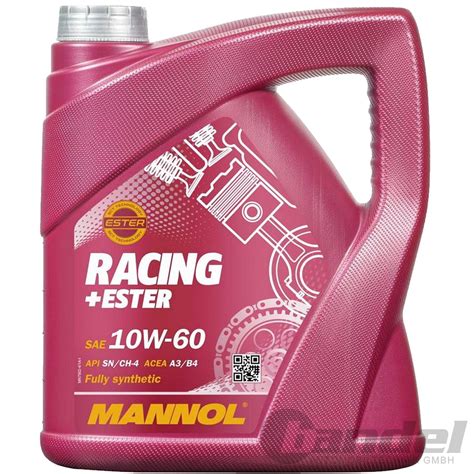 10 LITER MOTORÖL ÖL MANNOL SAE 10W-60 RACING VOLLSYNTHETISCH