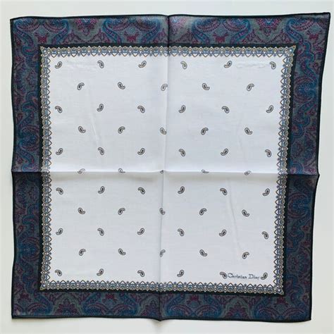 Christian Dior Vintage Handkerchief For Men Gem