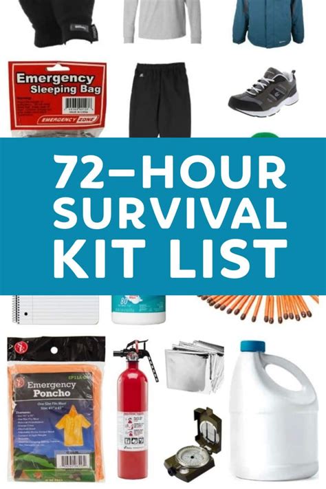 72 Hour Survival Kit List Build Your Own Survival Emergency