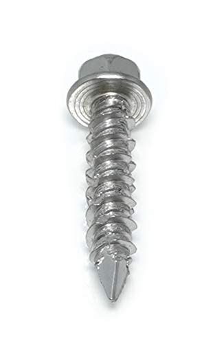 CONFAST 1/4" x 1-1/4" Concrete Screws 410 Stainless Steel Hex with ...