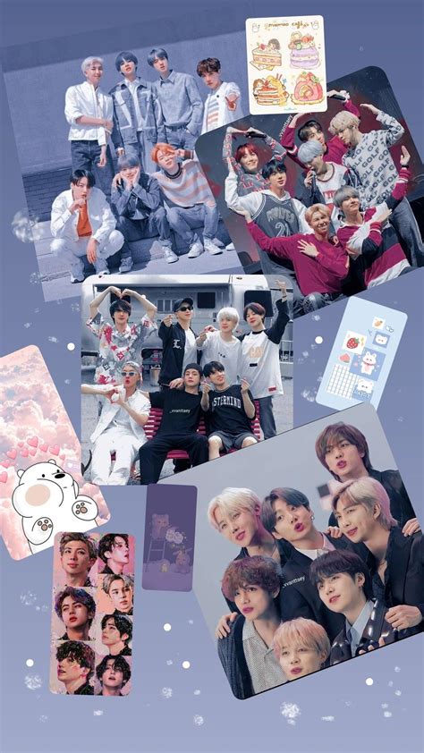 BTS COLLAGE WALLPAPER Made By:Bangtan7world Don't repost without ...