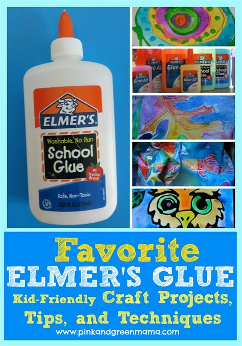 Pink and Green Mama: Favorite Elmer's Glue Projects: Kid Friendly Art ...