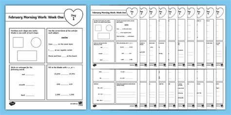 Third Grade February Morning Work Bundle Teacher Made