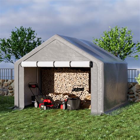 Portable Storage Shelter Garage Storage Tent with Zipper Door, Heavy Duty Bike Shed - On Sale ...